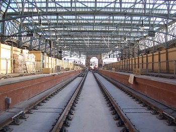 After: New permanent way installed