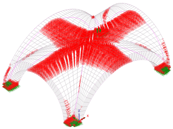 Calculated crack patterns