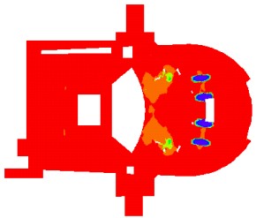 슬래브의 처짐 모멘트로 인한 하부 철근