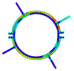 응력이 작용하는 Type 2 중앙기