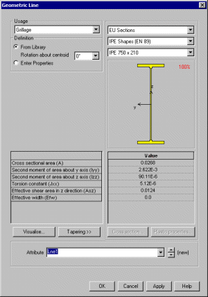 표준 강재 단면 이미지