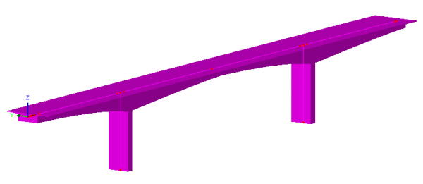 테이퍼 보 및 변동 단면 시각화 이미지