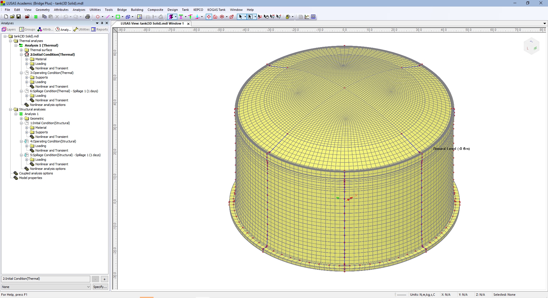 3D 솔리드 결합 열/구조 해석