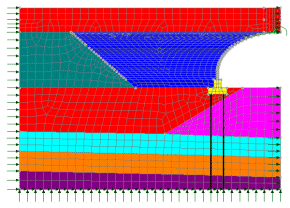 단계별 시공 모델링의 예