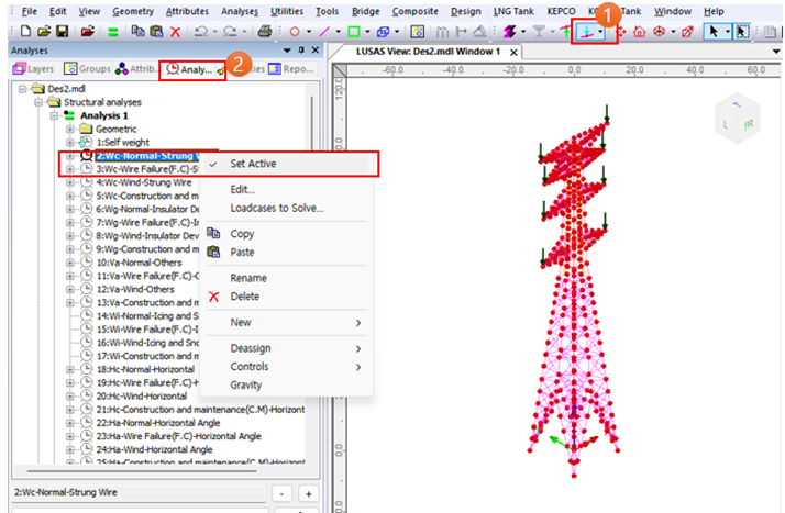 Loadcase 2 하중 재하 이미지