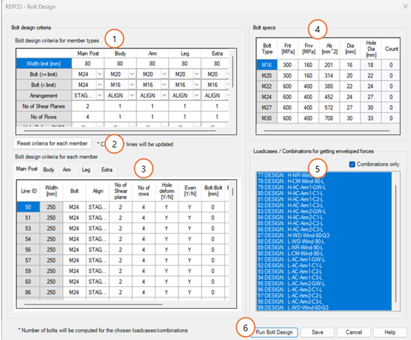 볼트 설계 조건 이미지