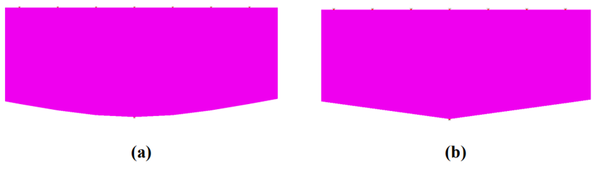 Deck1의 Span 사이 Pier 위치의 확대 단면