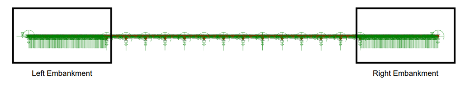 모델링 전체 형상 (Embankment 표시)