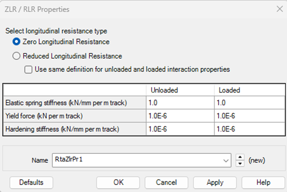 ZLR/RLR 속성 정의 대화창