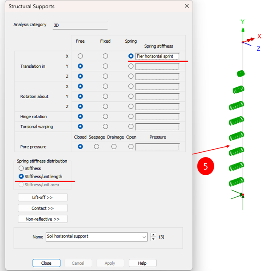 구속 조건 설정 설명