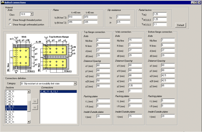볼트 접합 세부 정보