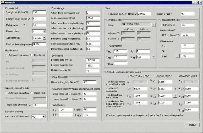 재료 속성 입력