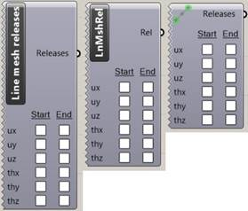모든 가능한 표시 모드에서의 Line mesh 해제 구성 요소