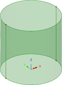 분할 후의 원통