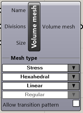 LUSAS Volume mesh 구성 요소
