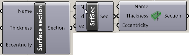 Surface section 구성 요소