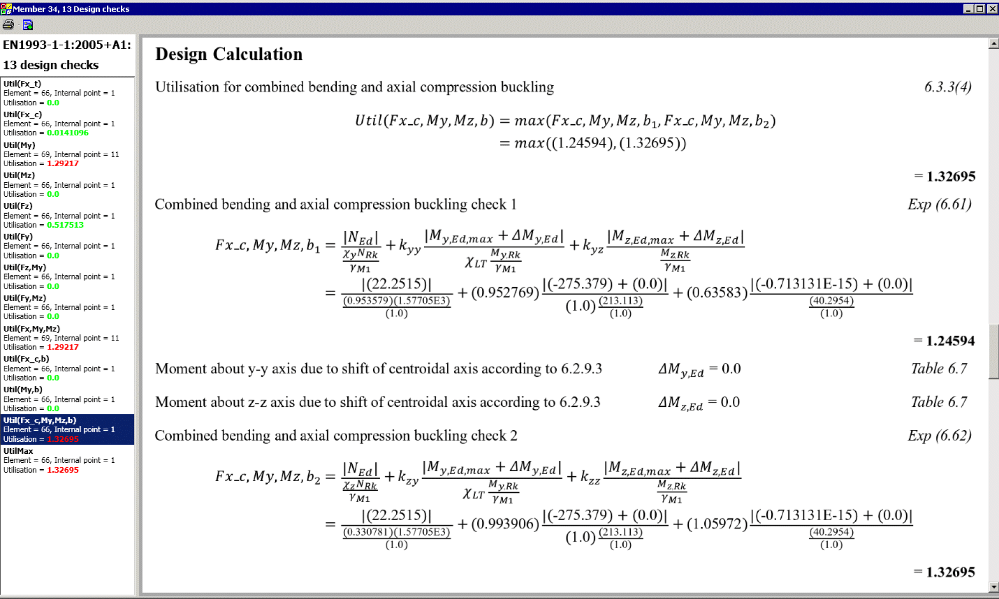 lusas_9514_4_steel_member_report